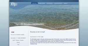 Website design for rooms in the town of Anafi