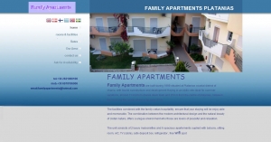 Create site for rooms in the coastal area of Platanias, Chania.