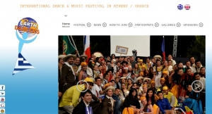 Web design for the INTERNATIONAL DANCE &amp; MUSIC FESTIVAL