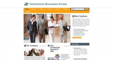 δημιουργία ιστοσελίδας για International Management Studies