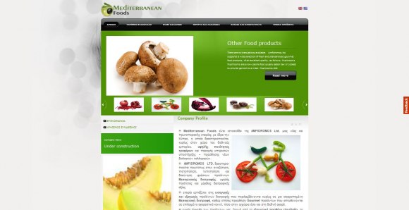 δημιουργία ιστοσελίδας για νέα και πρωτοποριακή εταιρία διεθνούς εμπορίου, υψηλής ποιότητας τροφίμων και παροχής υπηρεσιών υποστήριξης &amp; προώθησης νέων βιολογικών καλλιεργειών