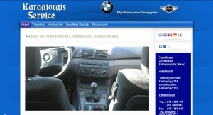 Web page for BMW specialist workshop