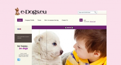 Online store for eco friendly and stunning clothes for dogs