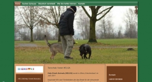 Creation of web page for non-profit animal welfare corporation.