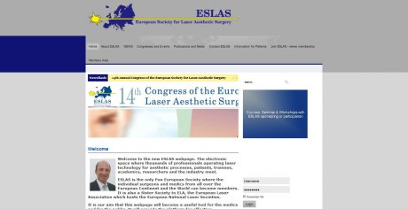 κατασκευη web site για European Society for Laser Aesthetic Surgery