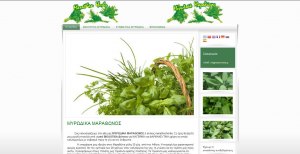 κατασκευή ιστοσελίδας για τα &quot;Μυρωδικα Μαραθώνος&quot; - Βιολογική και συμβατική καλλιέργεια Μυρωδικών