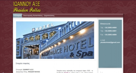 Website suspension balance sheet for hotel business