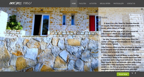 Website for villa in Parga dourosvillaparga.gr